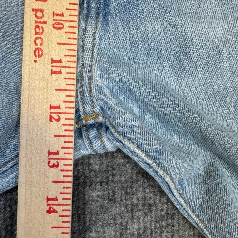 Levis 501 Original Fit Jeans Mens Light Wash Straight Leg Button Fly Denim